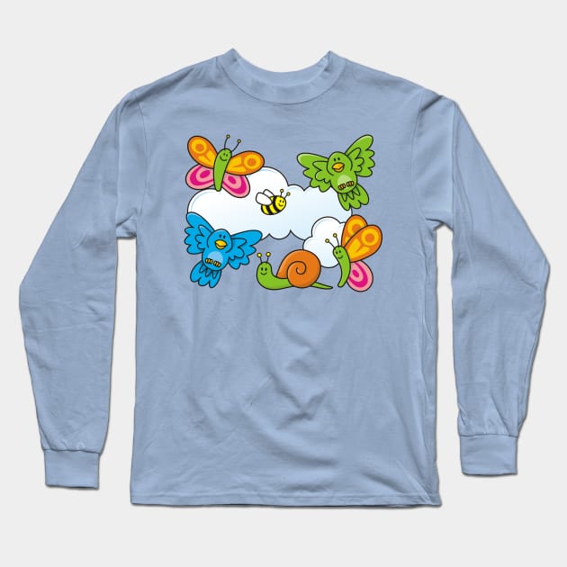 Baby Animals Long Sleeve T-Shirt by sifis